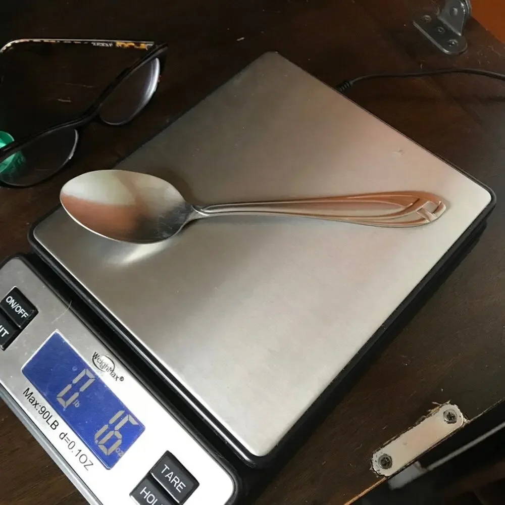 Hampton Silversmiths LACE FROSTED stainless Place/Oval Soup Spoon 7-5/8